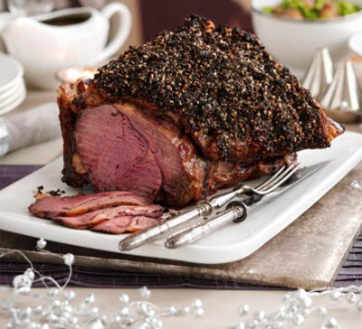 Rib of Beef with Thyme Butter,Caramelised Shallots and Madeira Gravy